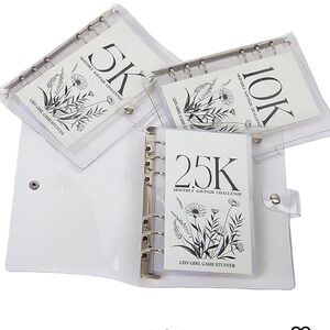 Clear‎ Binder with Savings Challenge Inserts